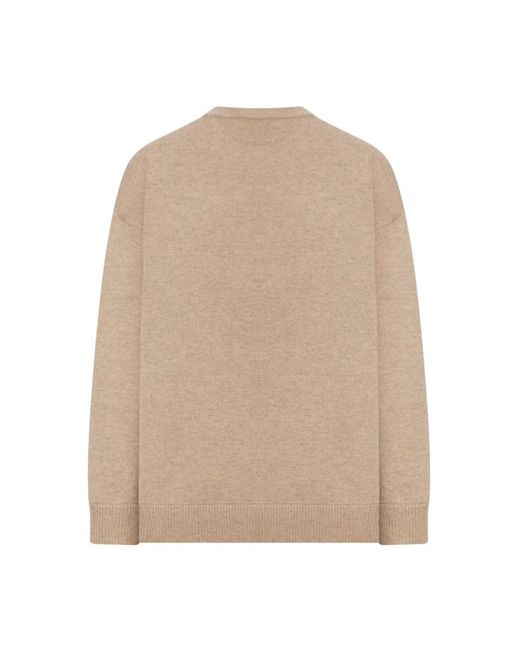 Max Mara Natural Round-Neck Knitwear