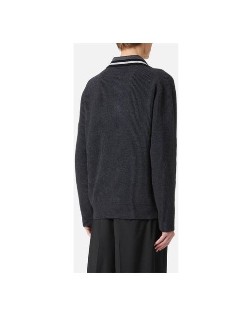 V-Neck Knitwear Iceberg de hombre de color Black