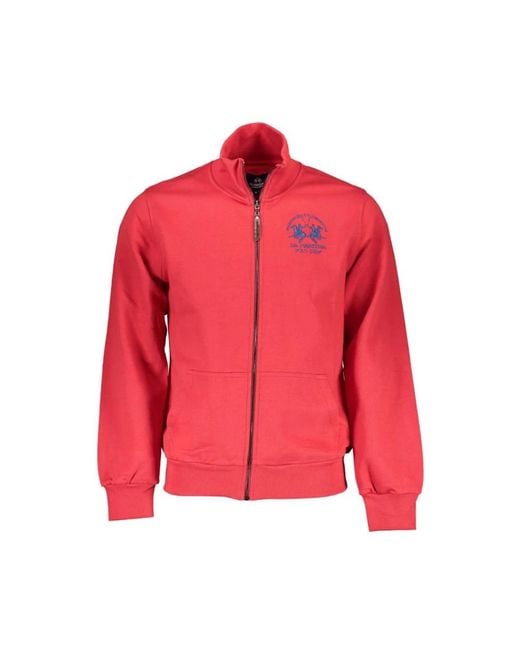 La Martina Red Zip-Throughs for men