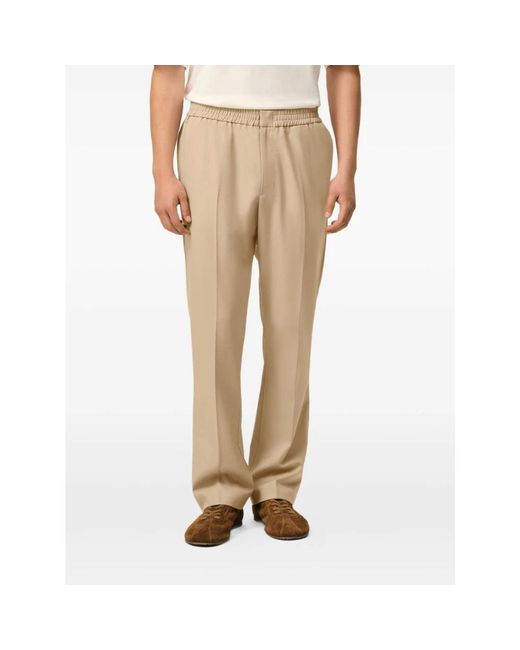 AMI Elastische Taille Broek in het Natural voor heren