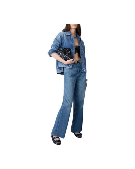 Liu Jo Jassen ,Blauw ,Denim Denim Jacket in het Blue
