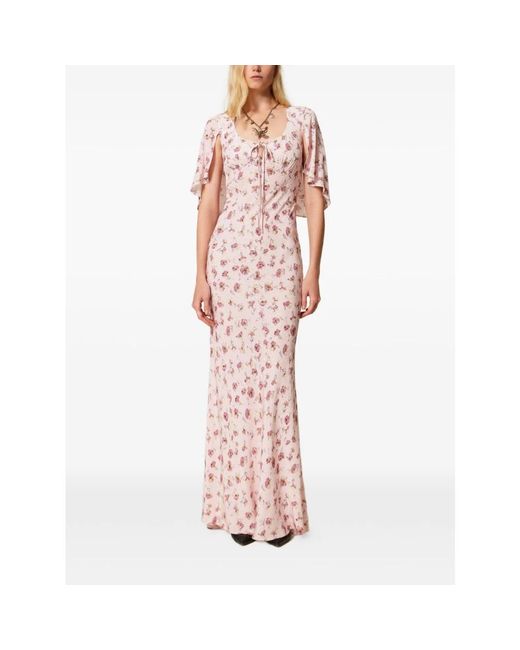 Twinset Pink Maxi Dresses