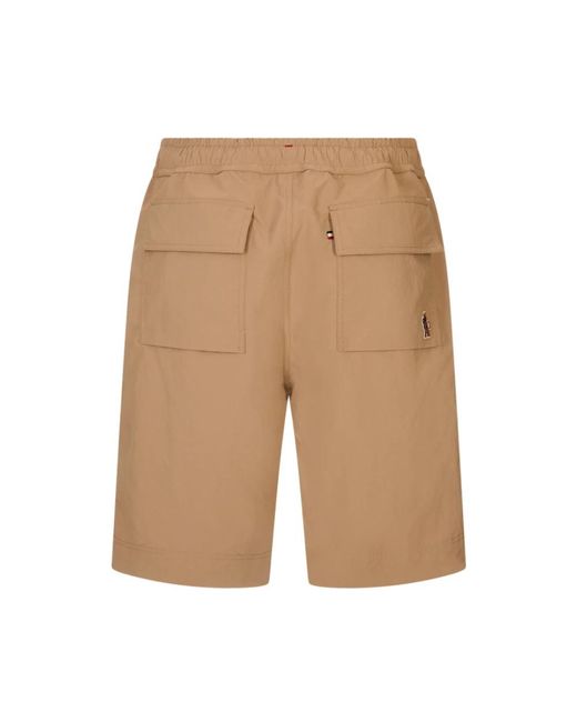 Moncler Natural Casual Shorts for men
