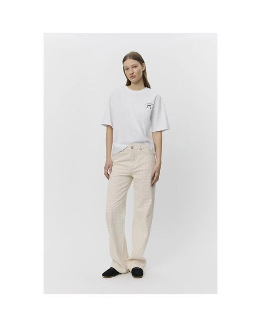 Sofie Schnoor White Wide Trousers
