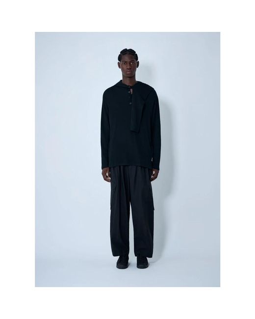 Yohji Yamamoto Blue Round-Neck Knitwear for men
