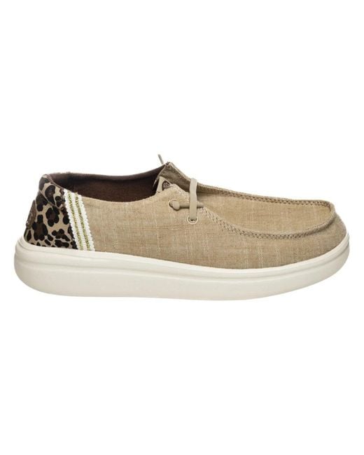 HeyDude Natural Laced Shoes