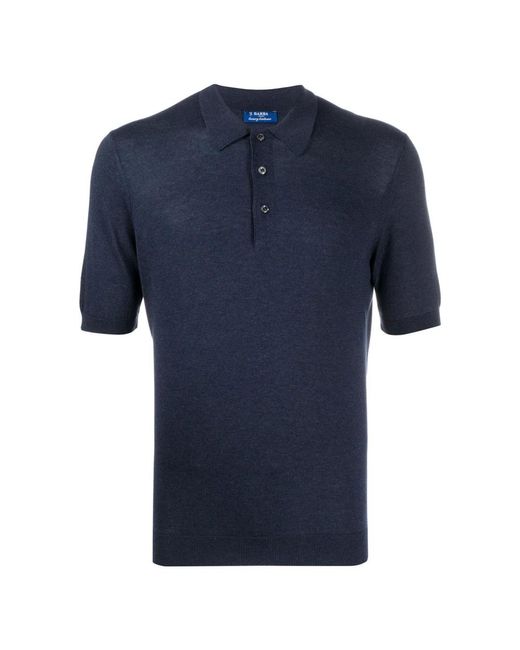 Barba Napoli Blue Polo Shirts for men