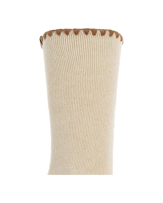 Ugg Natural Socken Mit Logopatch