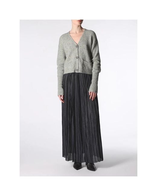 Roberto Collina Black Maxi Skirts