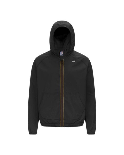 K-Way Black Light Jackets for men