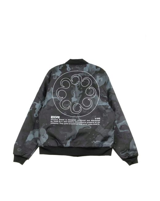 Octopus Jassen ,Veelkleurig ,Camo Varsity Bomber Jacket Zwart in het Black voor heren
