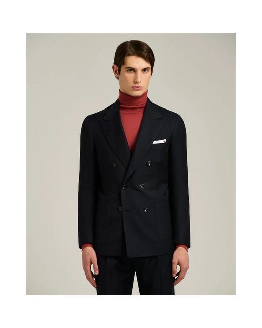 Kiton Kostuums ,Zwart ,Wol Monochrome Wollen Pak in het Black voor heren