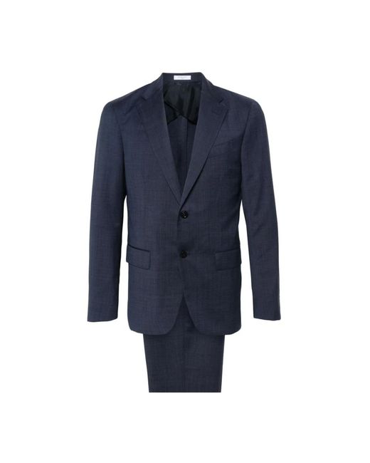 Boglioli Blue Single Breasted Suits for men