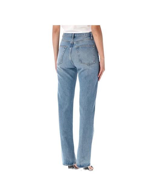 FRAME Blue Straight Fit Jeans