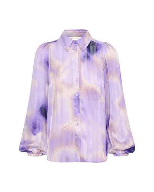 Blusa femenina con estampado abstracto Inwear de color Purple