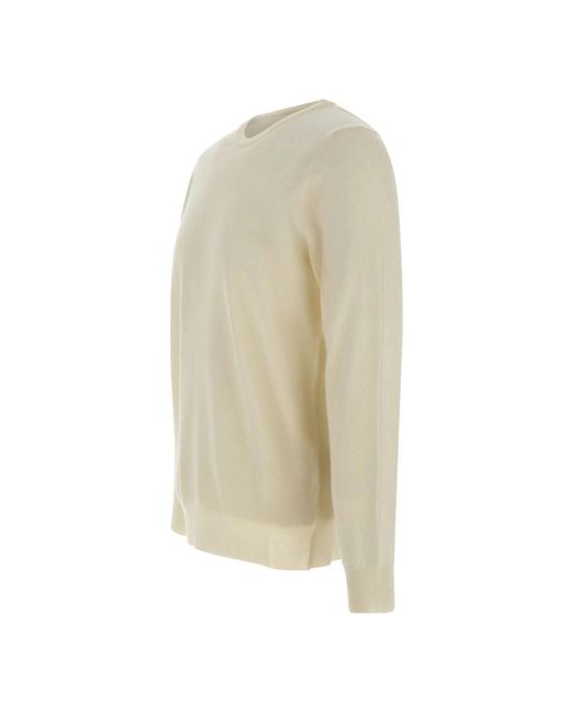 Kangra White Round-Neck Knitwear for men