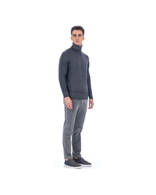 Drumohr Blue Turtlenecks for men
