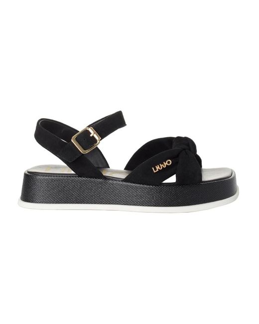 Liu Jo 4a4719p0021 Vrouwen Platform Sandalen in het Black