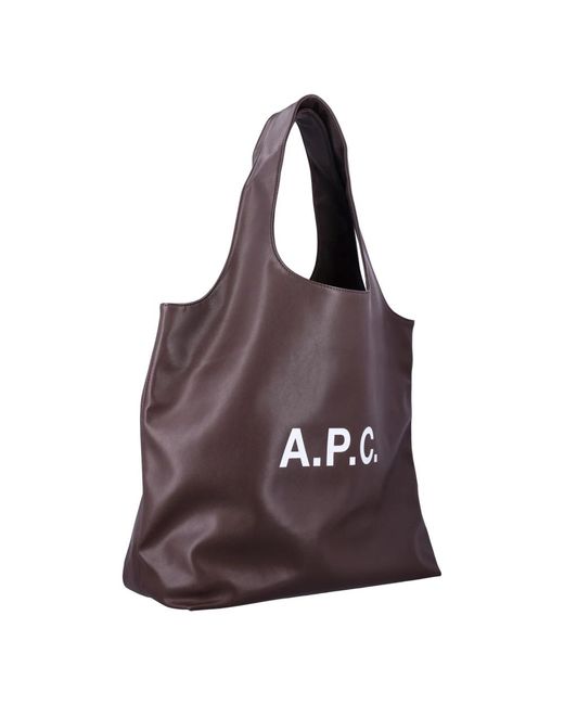 A.P.C. Purple Tote Bags for men