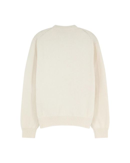 Dior White Round-Neck Knitwear for men