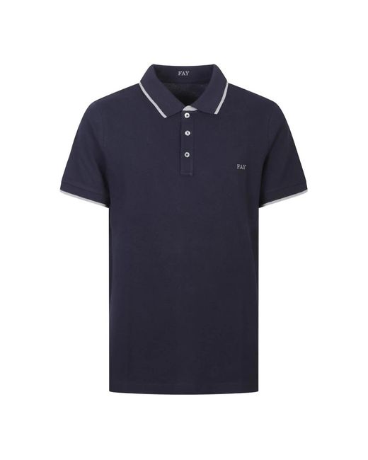 Fay Blue Polo Shirts for men