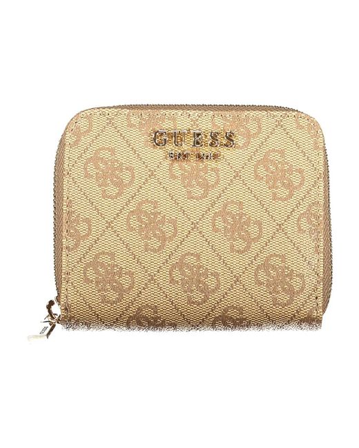 Guess Accessoires ,Laurel Ii Slg Small Zip-Around Wallet in het Metallic