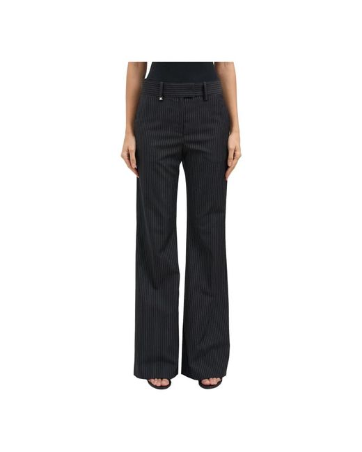 Wide Trousers Courreges de color Black