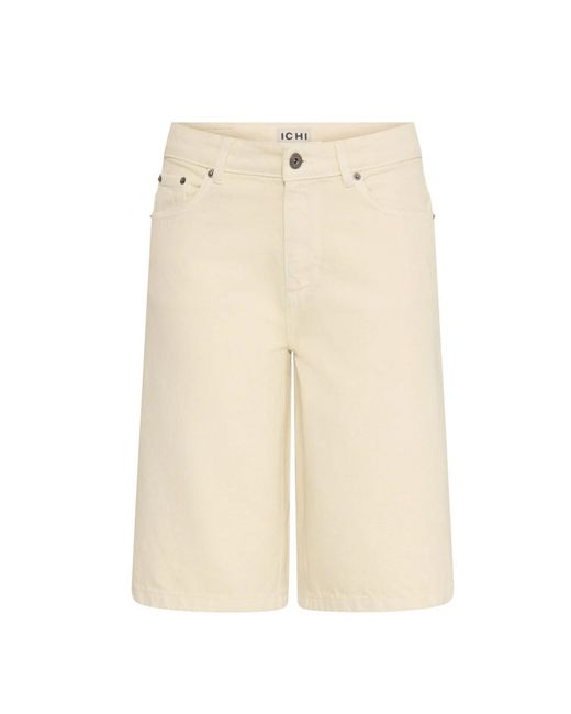 Ichi Natural Denim Shorts