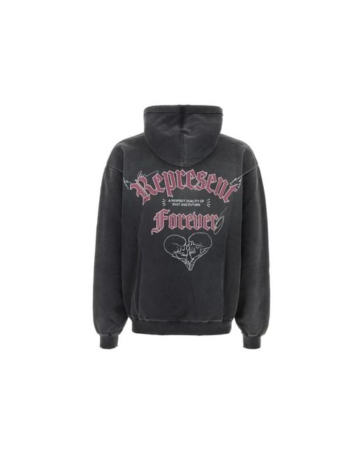 Hoodies Represent de hombre de color Gray