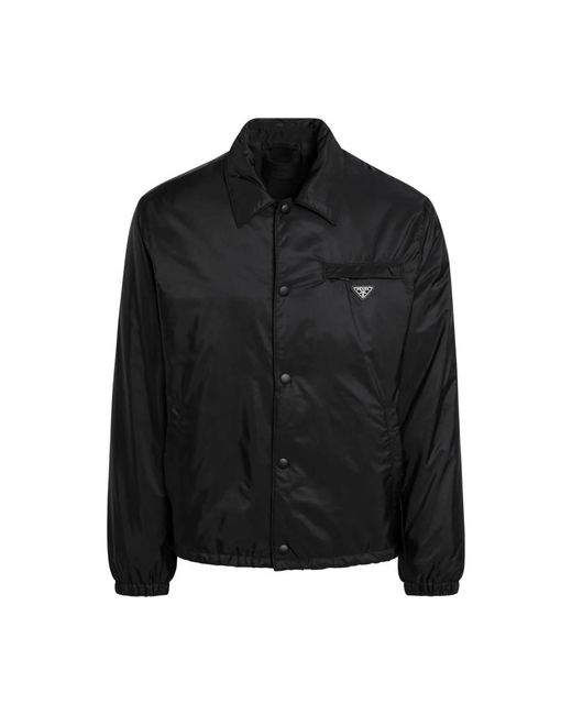 Prada Black Light Jackets for men