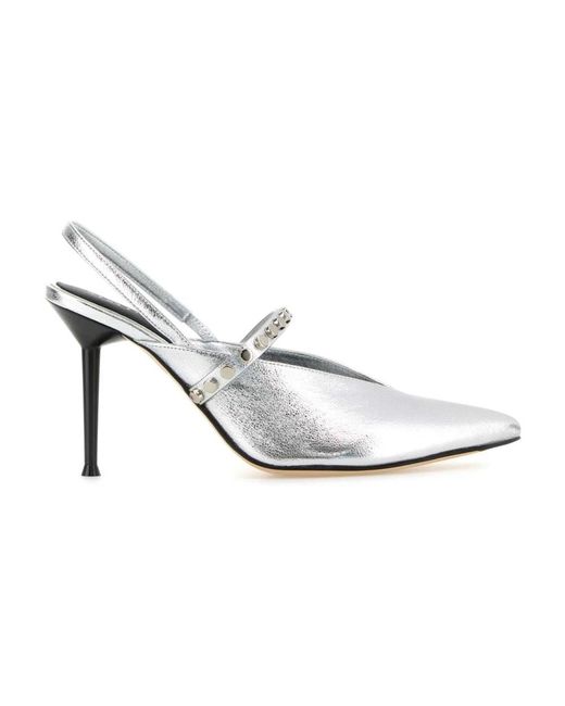McQueen White Pumps