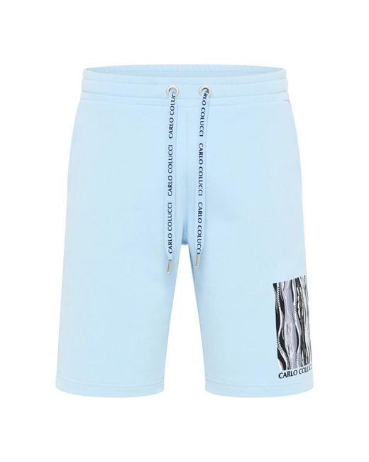 carlo colucci Blue Casual Shorts for men