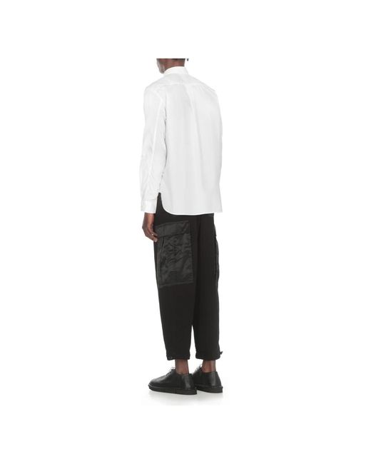 Junya Watanabe Weißes baumwoll hemd lange ärmel in White für Herren