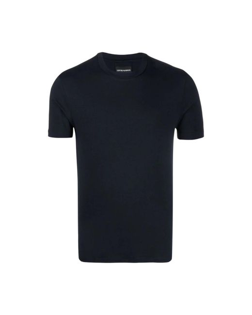 Armani Tops ,Blauw ,Logo Jersey T-Shirt in het Blue voor heren