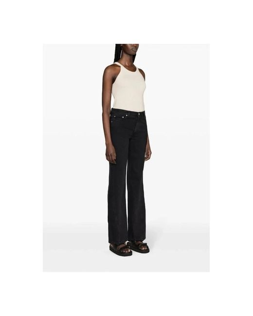 Straight Jeans A.P.C. de color Black