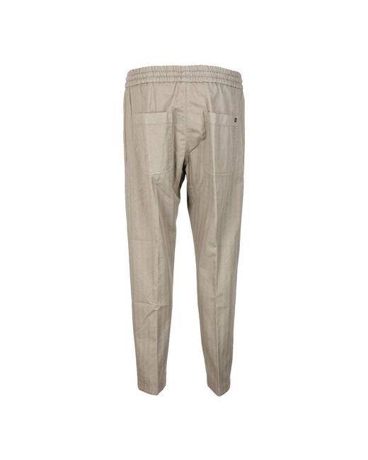 Dondup Gray Slim-Fit Trousers for men