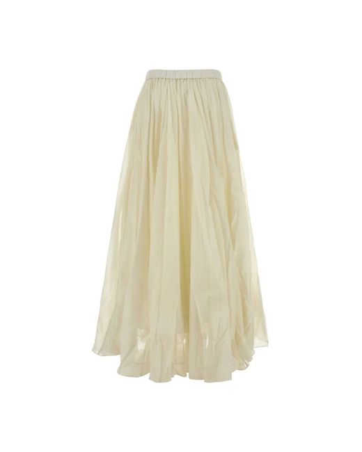 Maxi Skirts Co. de color White