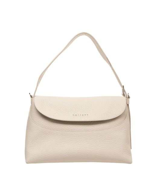 Elegante borsa a tracolla in pelle di Orciani in Natural