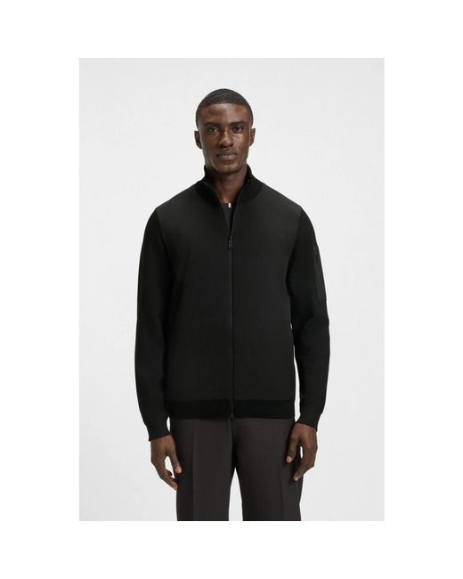 Zip-Throughs Boss de hombre de color Black
