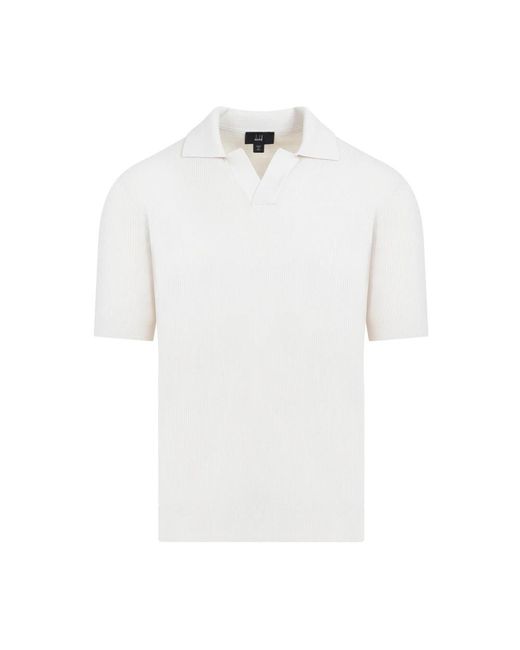 Dunhill White Polo Shirts for men