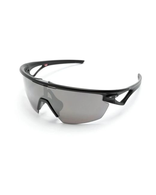 Oakley Gray Schwarze shield sonnenbrille prizm technologie
