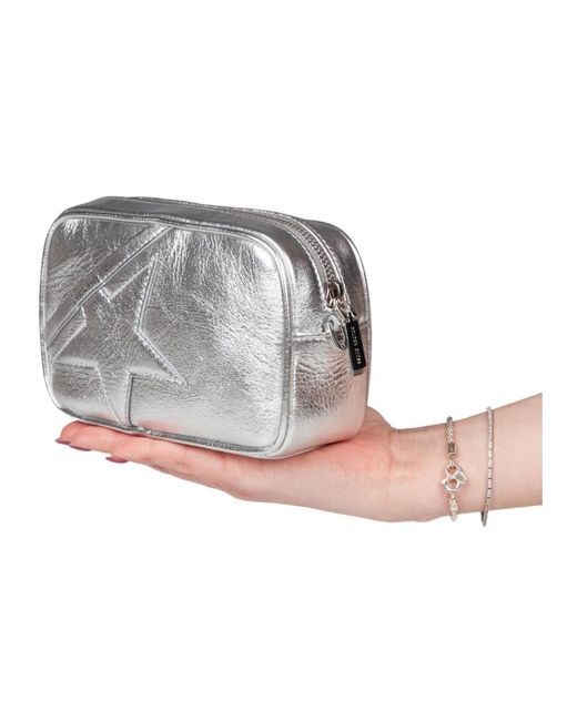 Golden Goose Deluxe Brand Mini Star Bag in het Metallic