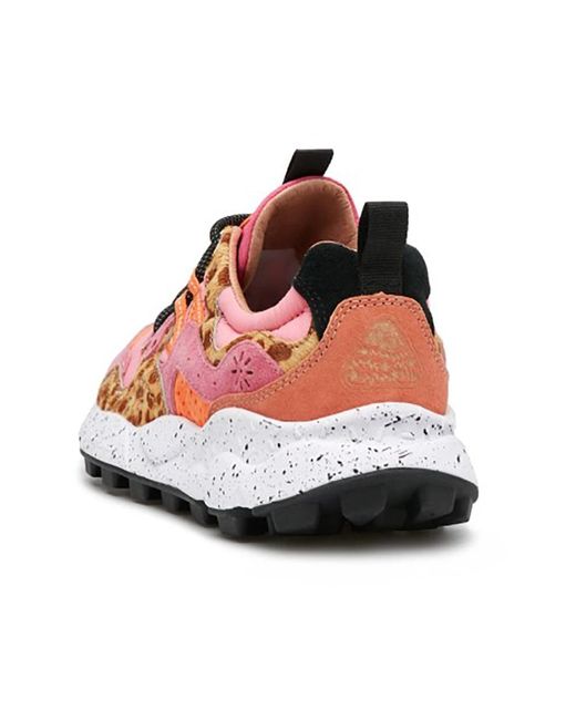 Flower Mountain Red Rosa sneakers mountain style,sneakers yamano 3