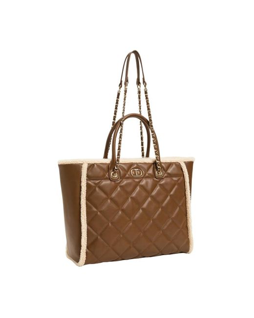 Twinset Brown Shoulder Bags