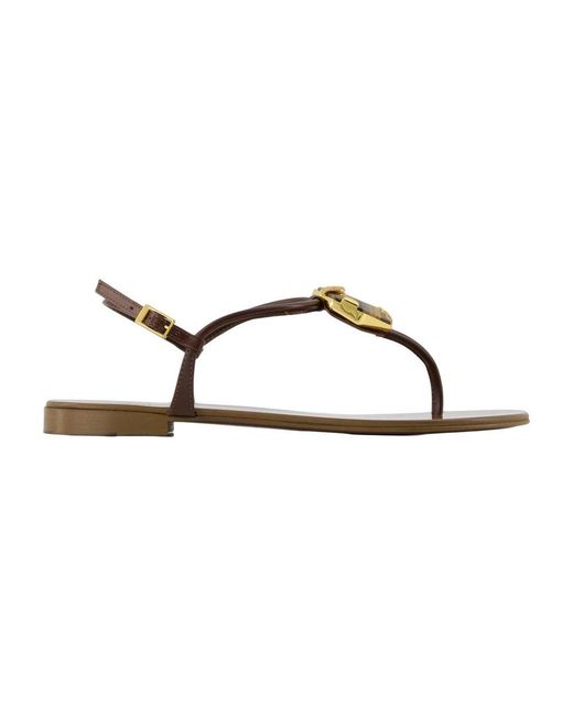 Giuseppe Zanotti Brown Flat Sandals