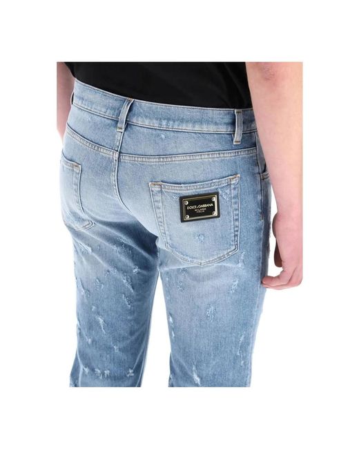 Dolce & Gabbana Slim-fit jeans in Blue für Herren