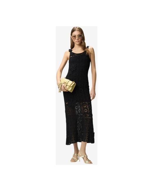 Pinko Black Knitted Dresses