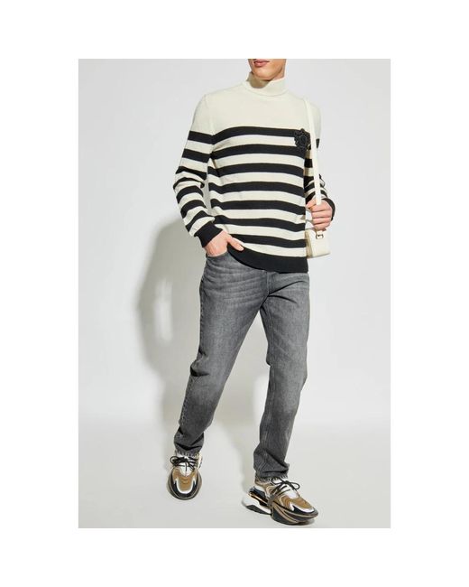 Balmain Pullover Mit Applikation in Natural für Herren
