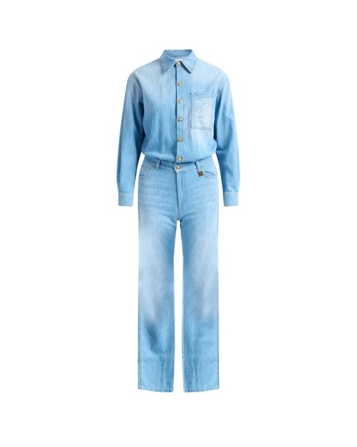 Elisabetta Franchi Blue Jumpsuits