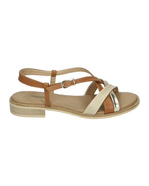 Nero Giardini Metallic Flat Sandals